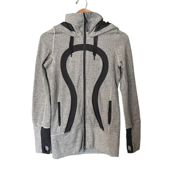 Lululemon Stride Jacket *Brushed Ghost Heathered Coal Herringbone / Coal - Picture 1 of 11